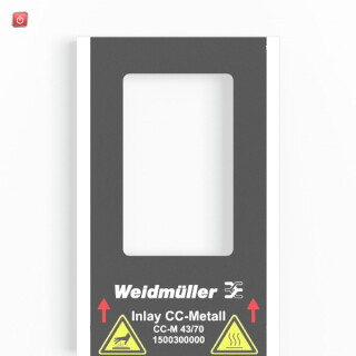 WEIDMÜLLER / 1500300000 / INLAY CC-M 43/70 / Inlay (Gerätemarkierung), Markierertyp: CC-M 43/70, Ausführung: / EAN 4050118309027