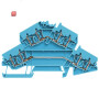 WEIDMÜLLER / 1480270000 / ZDK 2.5-2/4AN BL / Mehrstock-Reihenklemme, Zugfederanschluss, blau, 2.5 mm², 800 V, 800 / EAN 4050118288636
