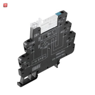 WEIDMÜLLER / 1122990000 / TRS 12VDC 1CO AU / Koppelrelais, 12 V DC +/-20 %, LED grün, 1 Wechsler (AgNi vergoldet) , / EAN 4032248905300