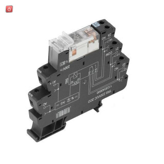 WEIDMÜLLER / 1123520000 / TRS 60VUC 2CO / Koppelrelais, 60 V UC +/-10 %, LED grün, 2 Wechsler (AgNi) , 250 V AC, / EAN 4032248905911