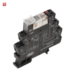 WEIDMÜLLER / 1123810000 / TRS 230VAC RC 2CO AU / Koppelrelais, 230 V AC +/-5 %, LED grün, 2 Wechsler (AgNi vergoldet) , / EAN 4032248906147