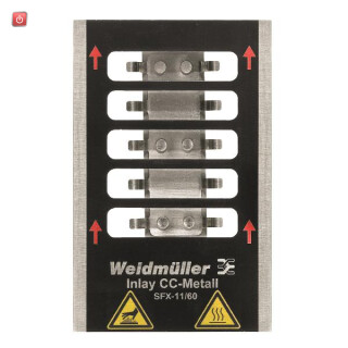 WEIDMÜLLER / 1341110000 / INLAY SFX-M 11/60 / Inlay (Gerätemarkierung), Markierertyp: SFX-M 11/60, Ausführung: / EAN 4050118145601