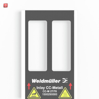 WEIDMÜLLER / 1500290000 / INLAY CC-M 27/70 / Inlay (Gerätemarkierung), Markierertyp: CC-M 27/70, Ausführung: / EAN 4050118309034