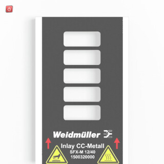 WEIDMÜLLER / 1505210000 / SFX-M 12/40-5 AL SDR / Kabelmarkierungssystem, Leiteraußendurchmesser:7 - 40 mm, Nach / EAN 4050118313901