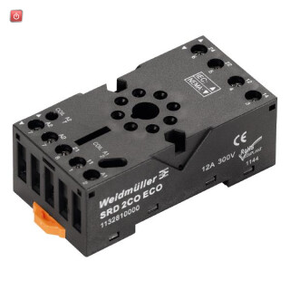 WEIDMÜLLER / 1132810000 / SRD ECO 2CO / Relaissockel, IP20, 2 Wechsler , 12 A, Schraubanschluss / EAN 4032248952663