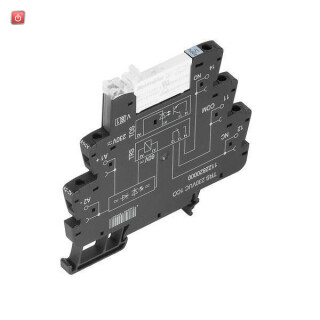 WEIDMÜLLER / 1123050000 / TRS 230VUC 1CO AU / Koppelrelais, 230 V UC +/-10 %, LED grün, 1 Wechsler (AgNi vergoldet) / EAN 4032248905003