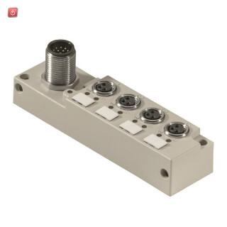 WEIDMÜLLER / 1449400000 / SAI-04L-VP12-3A-M08L / Passiver Sensor-/Aktor-Verteiler (ohne Leitung), Mit M12 Abgang, / EAN 4050118253696