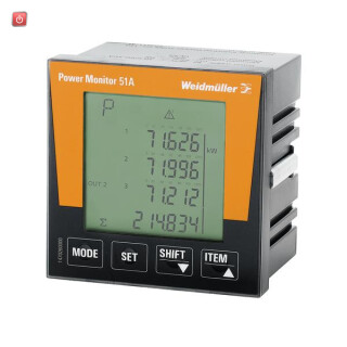 WEIDMÜLLER / 1470260000 / POWER MONITOR 51A / Messgerät elektrische Größen, 0...500 V, Modbus RTU / EAN 4050118276756