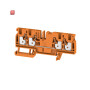 WEIDMÜLLER / 2051540000 / A4C 4 OR / Durchgangs-Reihenklemme, PUSH IN, orange, 4 mm², 32 A, 800 V, Anzahl / EAN 4050118411652