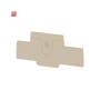 WEIDMÜLLER / 1547690000 / AEP 2T 2.5 / Abschlussplatte (Klemmen), dunkelbeige, Höhe: 88.25 mm, Breite: 2.1 / EAN 4050118441048