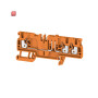 WEIDMÜLLER / 1989850000 / ADT 2.5 3C OR / Trenn- und Messtrenn-Reihenklemme, PUSH IN, orange, 2.5 mm², 20 A, 500 / EAN 4050118374384