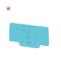 WEIDMÜLLER / 2051690000 / AEP 2C 4 BL / Abschlussplatte (Klemmen), blau, Höhe: 58 mm, Breite: 2.1 mm, V-0, / EAN 4050118411911