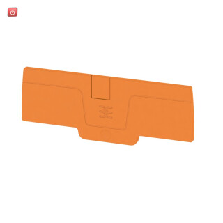 WEIDMÜLLER / 2051920000 / AEP 4C 4 OR / Abschlussplatte (Klemmen), orange, Höhe: 85.8 mm, Breite: 2.1 mm, V-0, / EAN 4050118412000