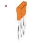 WEIDMÜLLER / 1527570000 / ZQV 2.5N/3 / Querverbinder (Klemmen), gesteckt, orange, 24 A, Polzahl: 3, Raster in / EAN 4050118448450