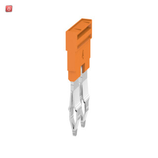 WEIDMÜLLER / 1527930000 / ZQV 4N/2 / Querverbinder (Klemmen), gesteckt, orange, 32 A, Polzahl: 2, Raster in / EAN 4050118332766