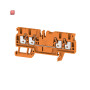WEIDMÜLLER / 1521720000 / A4C 2.5 OR / Durchgangs-Reihenklemme, PUSH IN, orange, 2.5 mm², 24 A, 800 V, Anzahl / EAN 4050118327991