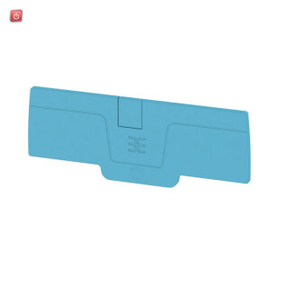 WEIDMÜLLER / 2051910000 / AEP 4C 4 BL / Abschlussplatte (Klemmen), blau, Höhe: 85.8 mm, Breite: 2.1 mm, V-0, / EAN 4050118411904