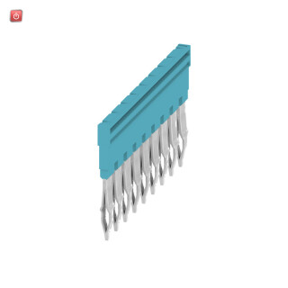 WEIDMÜLLER / 1528220000 / ZQV 4N/9 BL / Querverbinder (Klemmen), gesteckt, blau, 32 A, Polzahl: 9, Raster in / EAN 4050118333107