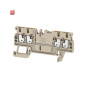 WEIDMÜLLER / 1552690000 / A4C 1.5 / Durchgangs-Reihenklemme, PUSH IN, dunkelbeige, 1.5 mm², 17.5 A, 500 V, / EAN 4050118359831