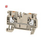 WEIDMÜLLER / 1521850000 / A2C 2.5 / Durchgangs-Reihenklemme, PUSH IN, dunkelbeige, 2.5 mm², 24 A, 800 V, / EAN 4050118328080