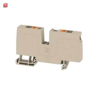 WEIDMÜLLER / 1991780000 / ALO 6 / Einspeiseklemme, PUSH IN, dunkelbeige, 6 mm², 41 A, 800 V, Anzahl / EAN 4050118376470