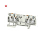 WEIDMÜLLER / 2003130000 / A4C 2.5 LTGY / Durchgangs-Reihenklemme, PUSH IN, lichtgrau, 2.5 mm², 24 A, 800 V, / EAN 4050118462821