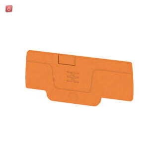 WEIDMÜLLER / 2052390000 / AEP 3C 1.5 OR / Abschlussplatte (Klemmen), orange, Höhe: 59.61 mm, Breite: 2.1 mm, / EAN 4050118411874