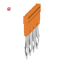 WEIDMÜLLER / 1527970000 / ZQV 4N/4 / Querverbinder (Klemmen), gesteckt, orange, 32 A, Polzahl: 4, Raster in / EAN 4050118332889
