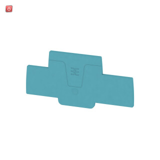WEIDMÜLLER / 1547700000 / AEP 2T 2.5 BL / Abschlussplatte (Klemmen), blau, Höhe: 88.25 mm, Breite: 2.1 mm, V-0, / EAN 4050118441055