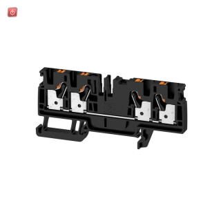 WEIDMÜLLER / 2051660000 / A4C 4 BK / Durchgangs-Reihenklemme, PUSH IN, schwarz, 4 mm², 32 A, 800 V, Anzahl / EAN 4050118411737