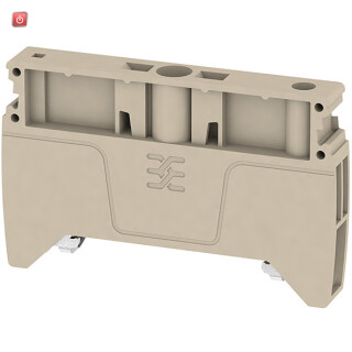 WEIDMÜLLER / 1991920000 / AEB 35 SC/1 / Endwinkel, dunkelbeige, TS 35, V-0, WEMID GF 30, Breite: 8 mm, 130 °C / EAN 4050118376722