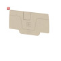 WEIDMÜLLER / 2051680000 / AEP 2C 4 / Abschlussplatte (Klemmen), dunkelbeige, Höhe: 58 mm, Breite: 2.1 mm, / EAN 4050118411782