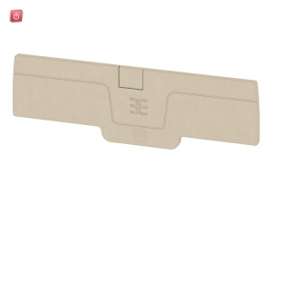 WEIDMÜLLER / 1989980000 / AEP DT 2.5 4C / Abschlussplatte (Klemmen), dunkelbeige, Höhe: 94.25 mm, Breite: 2.1 / EAN 4050118374490