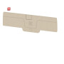 WEIDMÜLLER / 1989980000 / AEP DT 2.5 4C / Abschlussplatte (Klemmen), dunkelbeige, Höhe: 94.25 mm, Breite: 2.1 / EAN 4050118374490