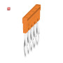 WEIDMÜLLER / 1527620000 / ZQV 2.5N/5 / Querverbinder (Klemmen), gesteckt, orange, 24 A, Polzahl: 5, Raster in / EAN 4050118448436