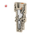 WEIDMÜLLER / 1513830000 / APG 2.5 L / Stecker (Klemmen), PUSH IN, dunkelbeige, 2.5 mm², 24 A, 800 V, Anzahl / EAN 4050118321623