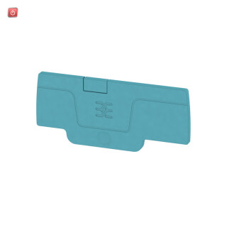 WEIDMÜLLER / 1552630000 / AEP 3C 1.5 BL / Abschlussplatte (Klemmen), blau, Höhe: 59.61 mm, Breite: 2.1 mm, V-0, / EAN 4050118359800