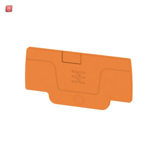 WEIDMÜLLER / 2052350000 / AEP 2C 1.5 OR / Abschlussplatte (Klemmen), orange, Höhe: 52.76 mm, Breite: 2.1 mm, / EAN 4050118411980