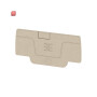 WEIDMÜLLER / 1552600000 / AEP 2C 1.5 / Abschlussplatte (Klemmen), dunkelbeige, Höhe: 52.76 mm, Breite: 2.1 / EAN 4050118359602