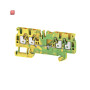 WEIDMÜLLER / 1521540000 / A4C 2.5 PE / Schutzleiter-Reihenklemme, PUSH IN, grün / gelb, 2.5 mm², 800 V, / EAN 4050118328349