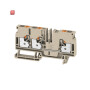 WEIDMÜLLER / 1991820000 / A3C 6 / Durchgangs-Reihenklemme, PUSH IN, dunkelbeige, 6 mm², 41 A, 800 V, / EAN 4050118376630