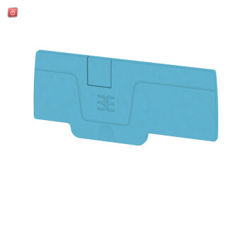WEIDMÜLLER / 2051880000 / AEP 3C 4 BL / Abschlussplatte (Klemmen), blau, Höhe: 71.9 mm, Breite: 2.1 mm, V-0, / EAN 4050118411836