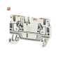 WEIDMÜLLER / 2003110000 / A2C 2.5 LTGY / Durchgangs-Reihenklemme, PUSH IN, lichtgrau, 2.5 mm², 24 A, 800 V, / EAN 4050118462807