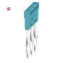 WEIDMÜLLER / 1527770000 / ZQV 2.5N/3 BL / Querverbinder (Klemmen), gesteckt, blau, 24 A, Polzahl: 3, Raster in / EAN 4050118448641
