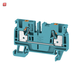 WEIDMÜLLER / 2051210000 / A2C 4 BL / Durchgangs-Reihenklemme, PUSH IN, blau, 4 mm², 32 A, 800 V, Anzahl / EAN 4050118411638