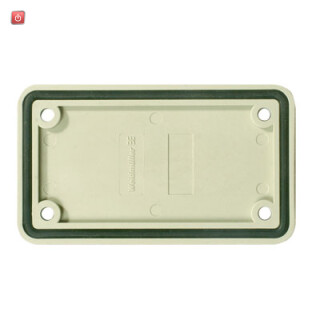WEIDMÜLLER / 1664350000 / ABD-3-GR / Abdeckung (Industriesteckverbinder), Kunststoff, Farbe: grau, / EAN 4008190421045