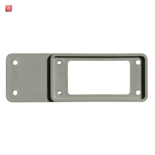 WEIDMÜLLER / 1665010000 / ADP-8/4-GR / Adapterplatte (Industriesteckverbinder), Kunststoff, Farbe: grau, / EAN 4008190421717