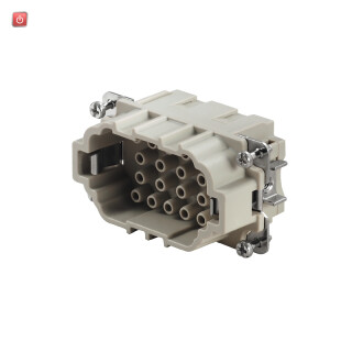 WEIDMÜLLER / 1826810000 / HDC HEE 18 MC / Kontakteinsatz (Industriesteckverbinder), Stift, 500 V, 16 A, Polzahl: / EAN 4032248330218
