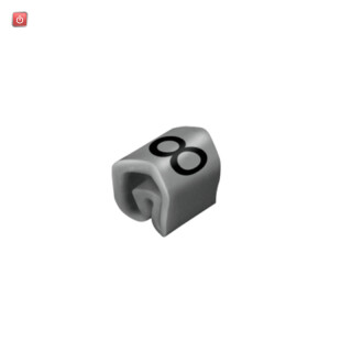 WEIDMÜLLER / 0252611527 / CLI C 1-3 GR/SW 8 MP / Kabelmarkierungssystem, grau, Leiteraußendurchmesser:2.5 - 5 mm, / EAN 4032248005383