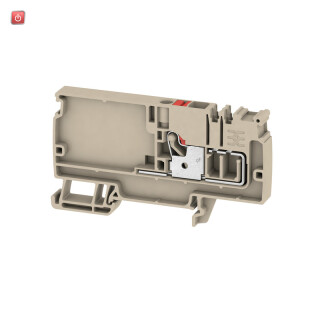 WEIDMÜLLER / 1989780000 / AAP11 6 LO RD / Einspeiseklemme, PUSH IN, dunkelbeige, 6 mm², 41 A, 500 V, Anzahl / EAN 4050118485097